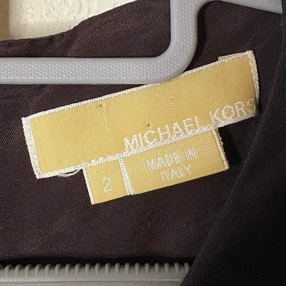 Michael Kors criss cross dress‎ Sz 2 in plum - Picture 3 of 4